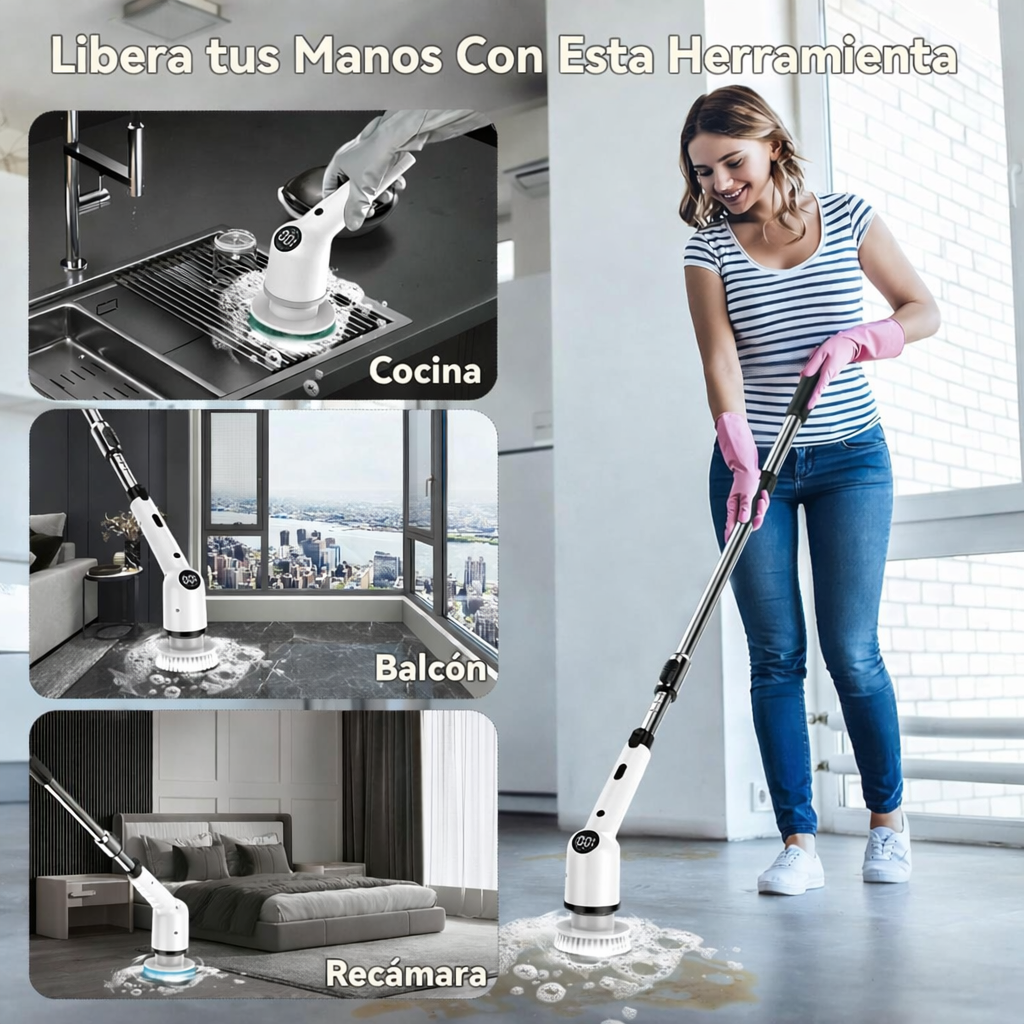 Cepillo Eléctrico de Limpieza 7 en 1