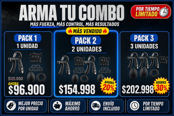 GripForce™ Kit de Fuerza para manos 5 en 1