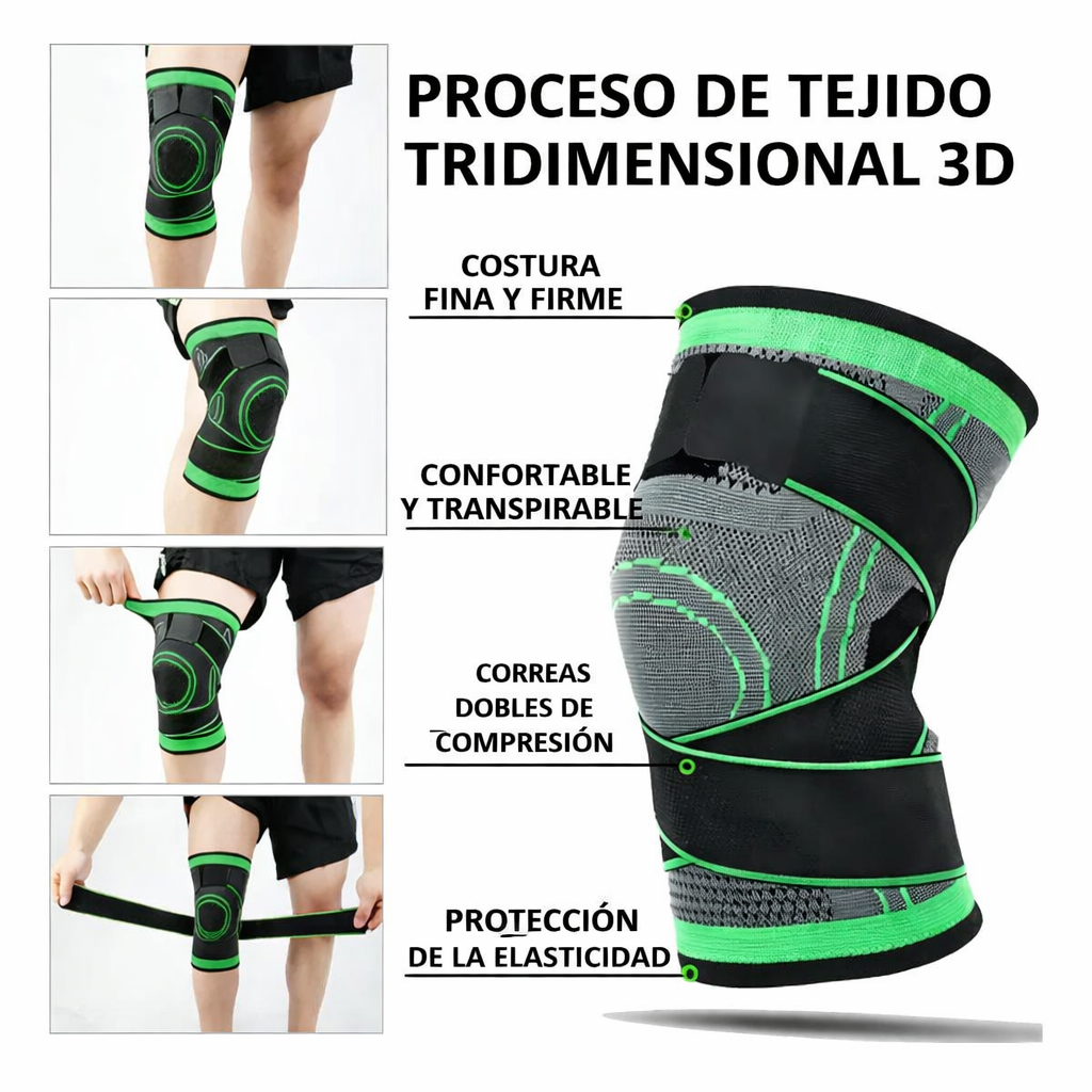 Rodillera De Compresion Ajustable x2