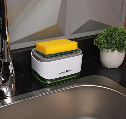 Dispensador de Jabón con Esponja