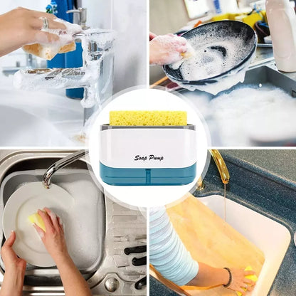 Dispensador de Jabón con Esponja