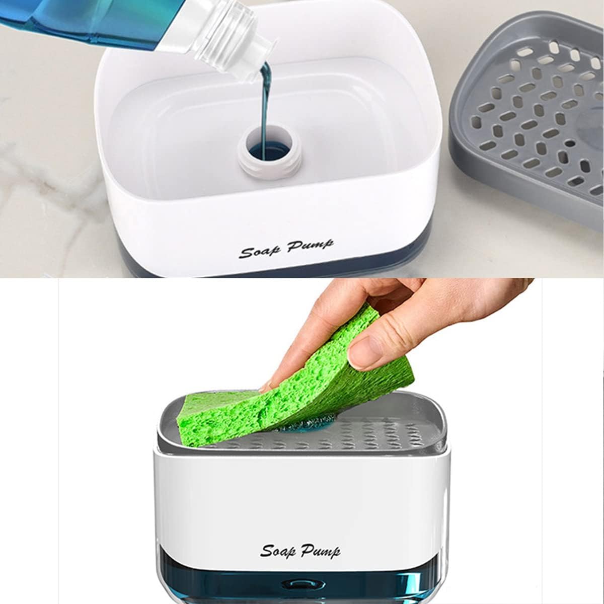 Dispensador de Jabón con Esponja