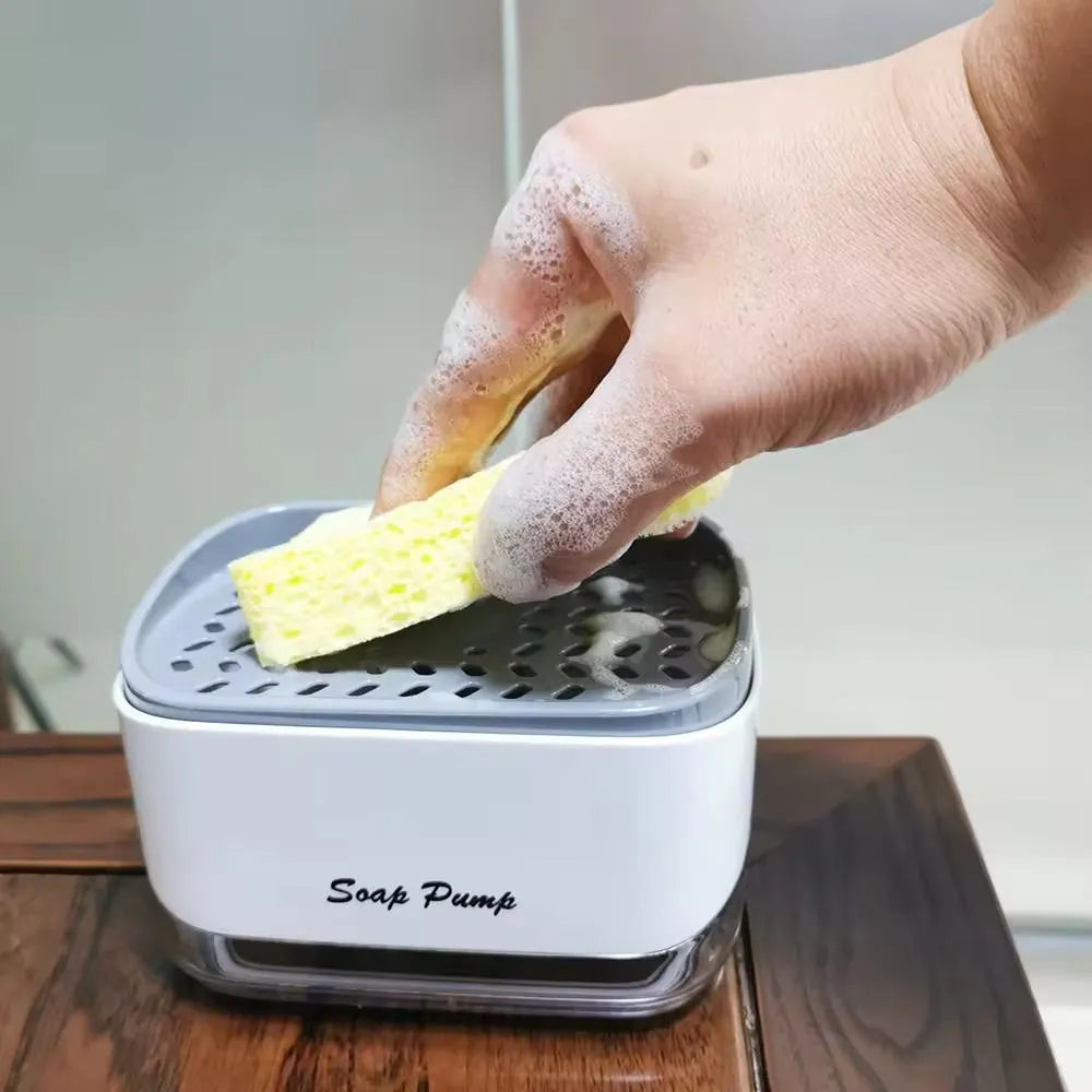 Dispensador de Jabón con Esponja