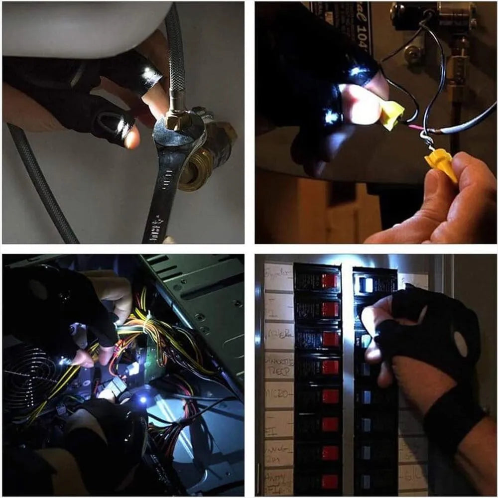 Guantes LED Manos Libres Multipropósito