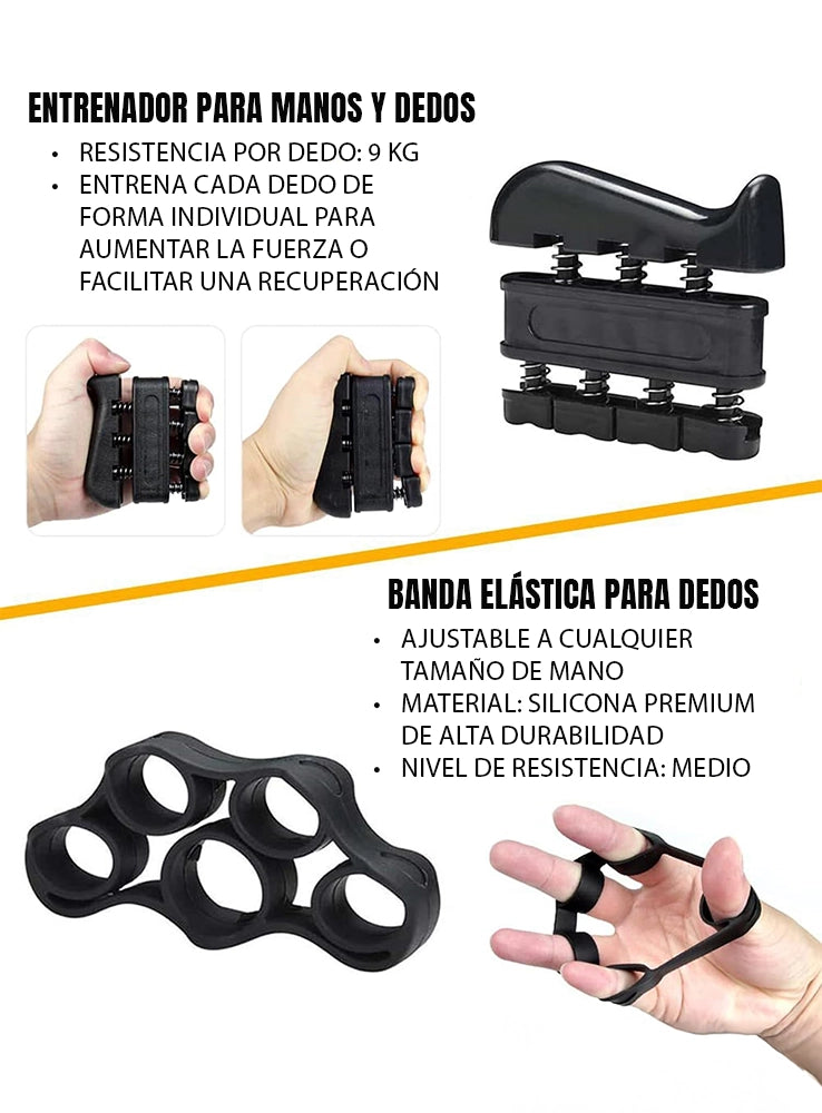 Kit Ejercitador de Mano 5 en 1