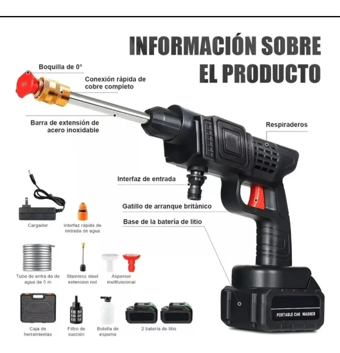 Hidrolavadora Inalámbrica 48V con 2 Baterías