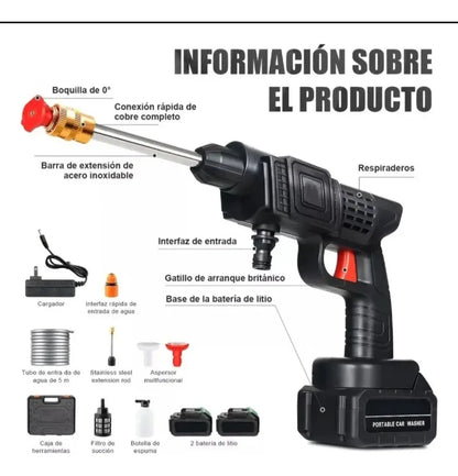 Hidrolavadora Inalámbrica 48V con 2 Baterías