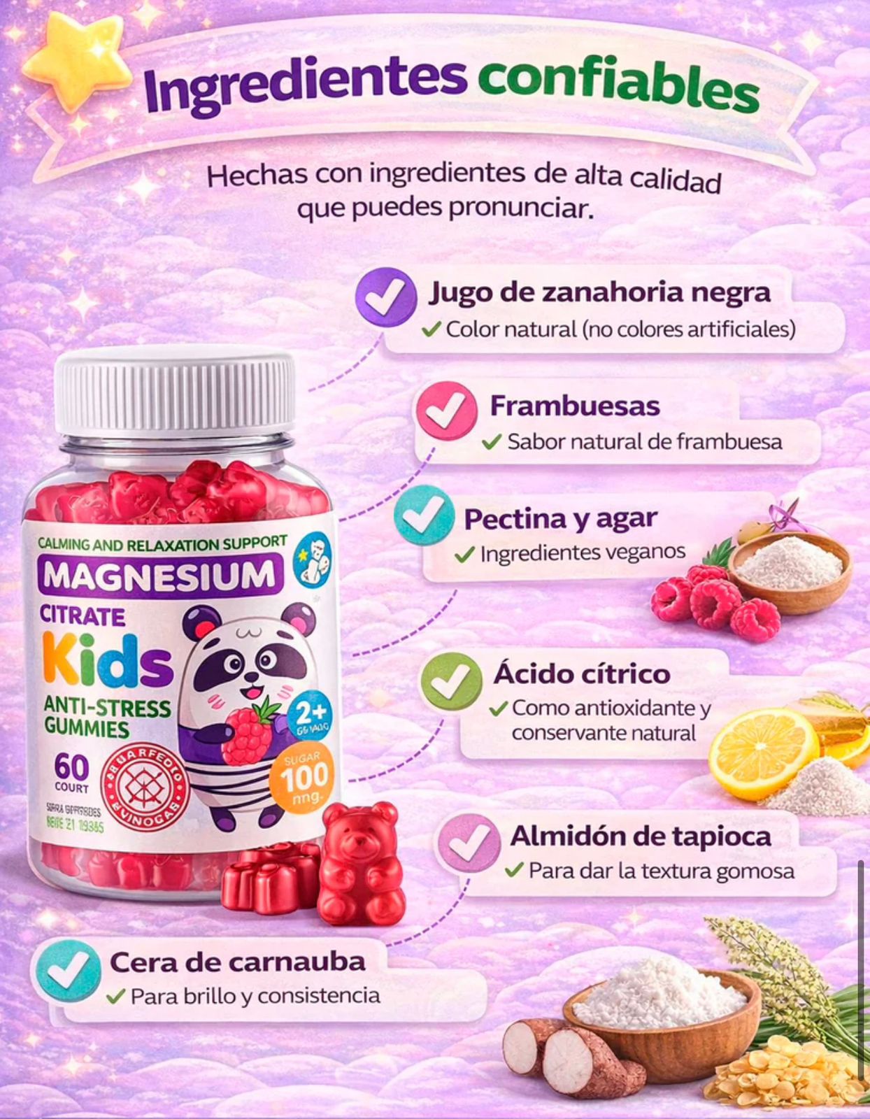 Gomitas Magnesio Para Niños